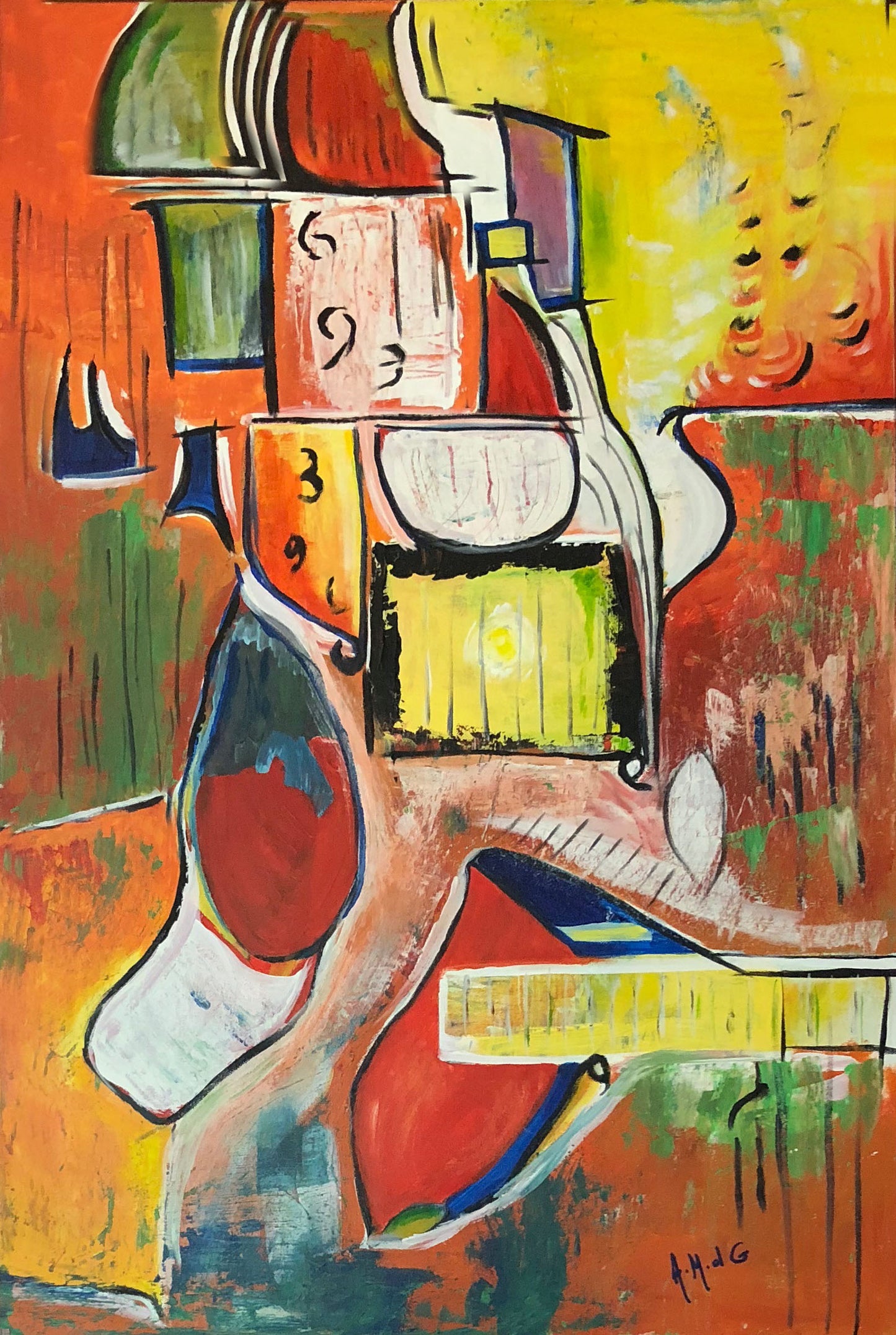 "Numbers Game" Original Painting