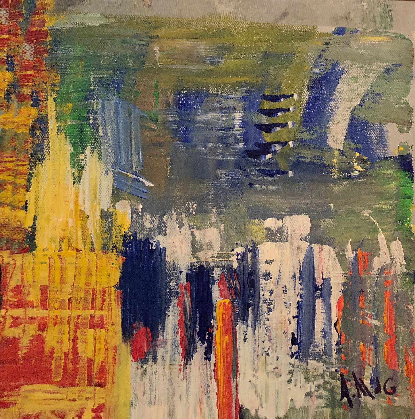 "Sol Searching in Yellow" Original Painting
