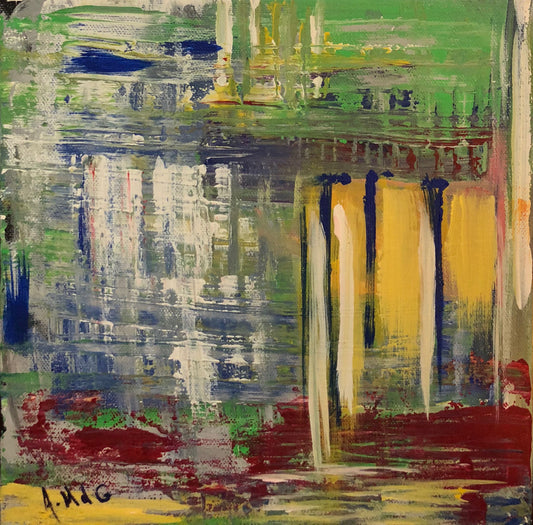 "Sol Searching in Green" Original Painting