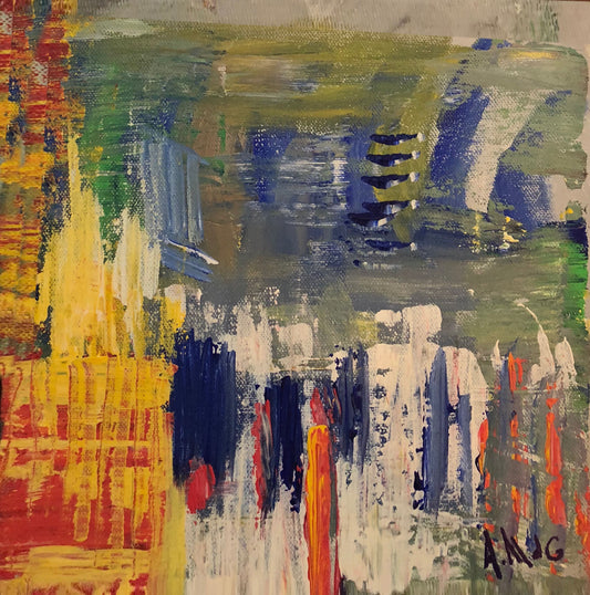 "Sol Searching in Yellow" Original Painting